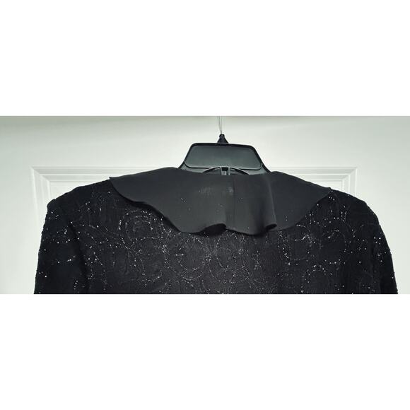 NWT- XL Black R & M Richards Mock Twin Set Women Festive Formal Or Casual Top - Picture 3 of 11